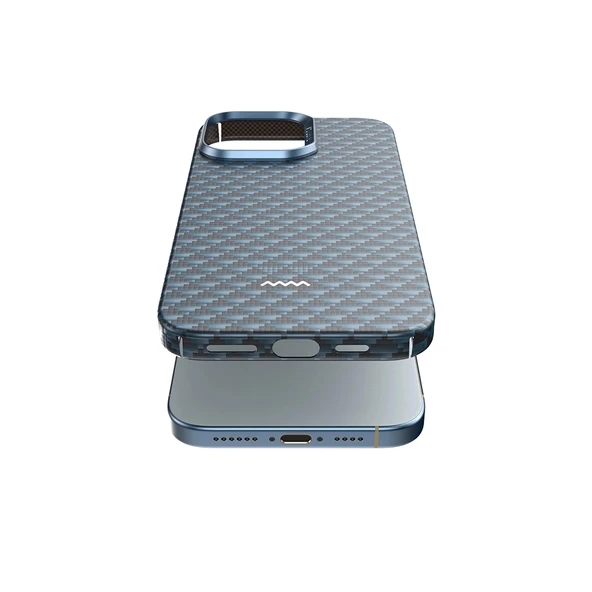Apple iPhone 16 Pro Kılıf M-safe Şarj Özellikli Raptic Aramid Skin Origin Serisi Kapak - 10