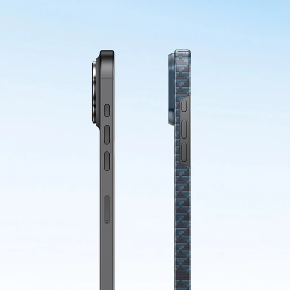 Apple iPhone 16 Pro Kılıf M-safe Şarj Özellikli Raptic Aramid Skin Origin Serisi Kapak - 11