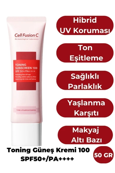 CELL FUSİON C TONİNG TON EŞİTLEYİCİ YÜKSEK KORUYUCU TÜM CİLT TİPLERİ IÇİN GÜNEŞ KREMİ 100 SPF50