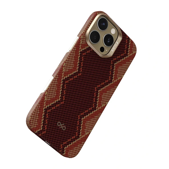 Apple iPhone 16 Pro Kılıf M-safe Şarj Özellikli Raptic Aramid Skin Bionic Serisi Kapak - 6
