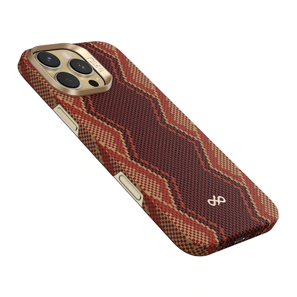 Apple iPhone 16 Pro Kılıf M-safe Şarj Özellikli Raptic Aramid Skin Bionic Serisi Kapak - 4