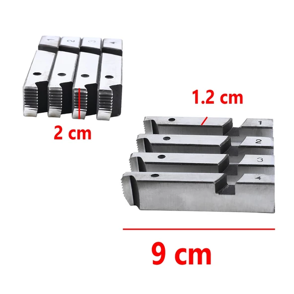 Diş Açıcı Euromax EX75011 EX75013 EX75015 Pafta Tarak Yedek Diş Açma Tarağı Metal 1/2" - 3/4" - 2