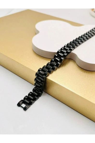 Stainless Steel Rlx Bileklik , Erkek Çelik 21cm Bileklik , Arkadaşa -sevgiliye -doğum Günü Hediye - 4