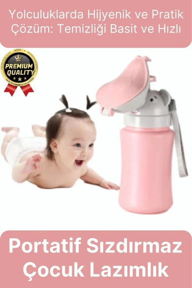 Çok Amaçlı Portatif Pratik Sızdırmaz Araba Yolculuk Çocuk Kız Erkek Pisuarı Lazımlık Küçük Tuvalet