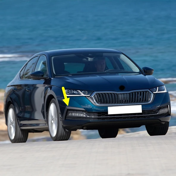 Skoda Octavia 2021-2024 Sağ Ön Sis Far Kaşı Plastik 5E3807834 - 2