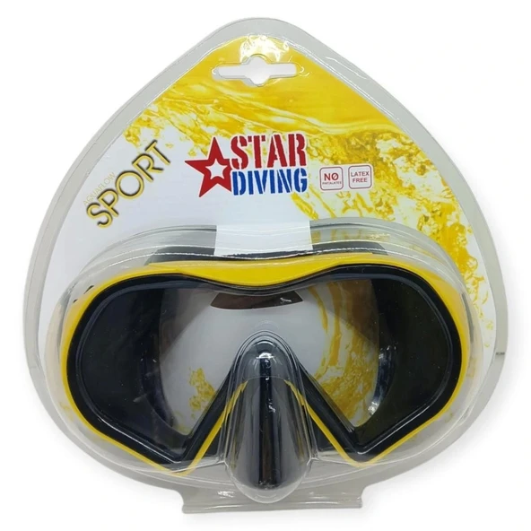 Star Diving Dalış Maskesi Yetişkin - 51702-SARI - 4