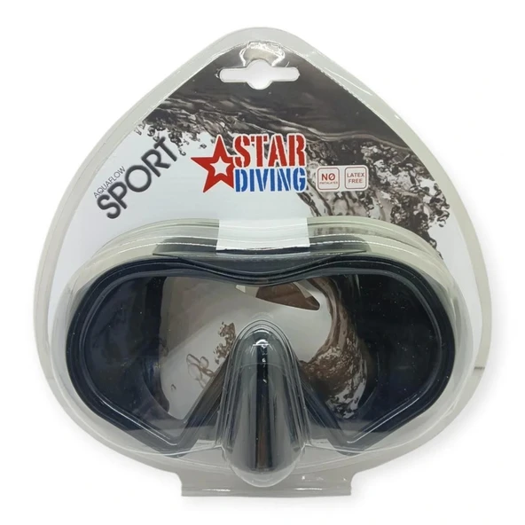 Star Diving Dalış Maskesi Yetişkin - 51702-SİYAH - 4