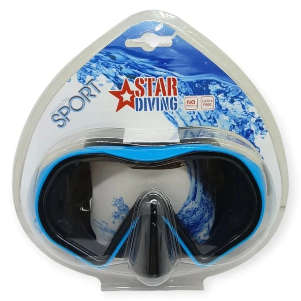 Star Diving Dalış Maskesi Yetişkin - 51702-MAVİ - 4