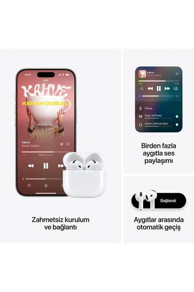 Apple AirPods 4 Aktif Gürültü Önleme Özellikli - 8