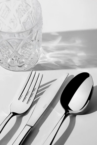 Nehir Zarif Sade 12 Kişilik 72 Parça Çatal Kaşık Bıçak Takımı - 2