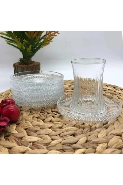 Elysia Çay Bardağı Çay Takımı Seti 12 Parça Riva Çay Tabak Fma141642 Fma07282 - 3