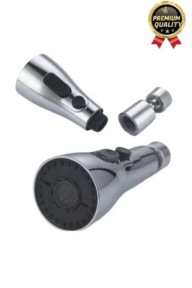 Yeni Seri Kaliteli Şık 3 Fonksiyonlu 720 Derece Dönebilen Mutfak Lavabo Banyo Metalik Musluk Başlığı - Resim 6