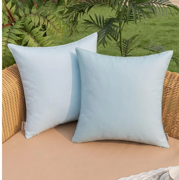 2 Adet Premium Kare Kırlent Iç Yastık 1,ci Kalite Elyaf Dolgulu Koltuk Yastığı - 5