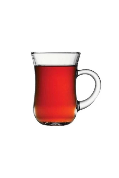 Paşabahçe 55411 Keyif Çay Bardağı 6 Lı Kulplu Çay