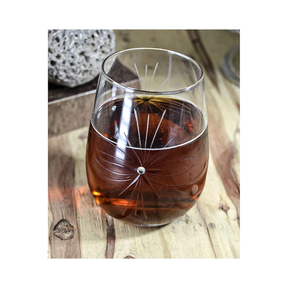 Decocia Medusa 6 Parça Su ve Meşrubat Kesme Bardak Seti Mira Desenli - Resim 2