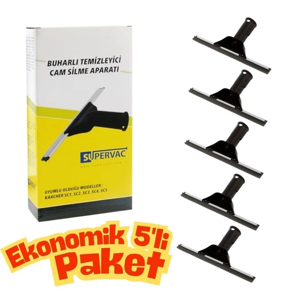 Karcher SC2 SC3 SC4 SC5 Buharlı Temizlik Makinesi için Cam Temizleme Aparatı 5'li - Resim 2