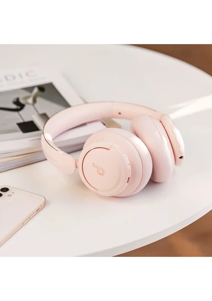 Anker Soundcore Life Q30 Bluetooth Kablosuz Kulaklık - Hibrit Aktif Gürültü Önleyici ANC - Sakura Pink - A3028 (Anker Türkiye Garantili) - 5