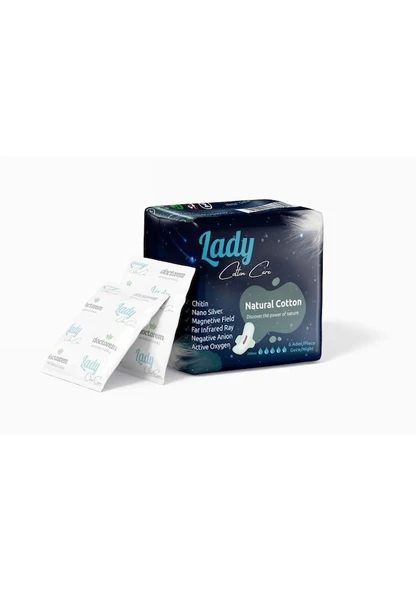 DOCTOREM LADY COTTON CARE HİJYENİK PED GECE 6'LI