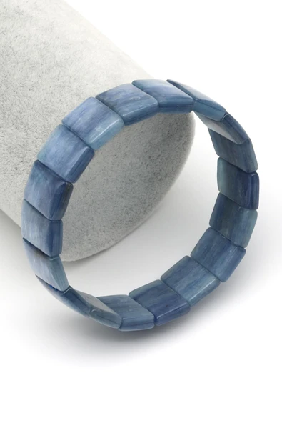Kyanit Doğal Taş Bileklik 11 x 16 mm Özel Kesim ürün görseli