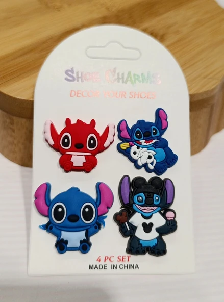 Monalisa Home Renkli Figürlü Dörtlü Cros Süsü