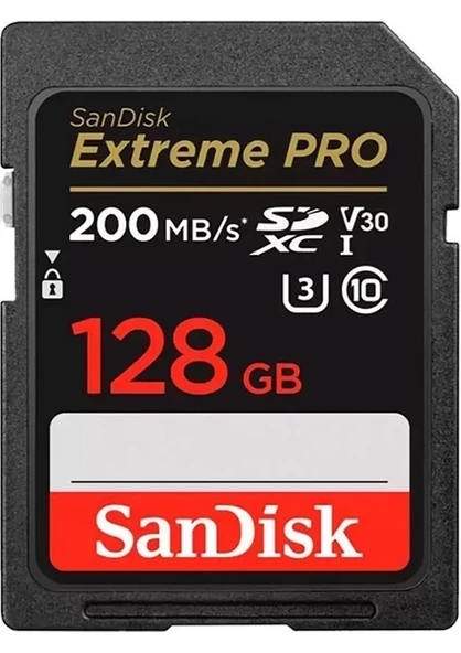 Sandisk Extreme Pro 128GB 200MB/S Sdxc Hafıza Kart