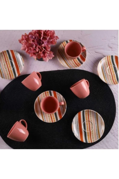 12 Parça 6 kişilik kahve takımı - 5