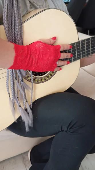 Kırmızı Dantel Eldiven,kostüm, Dans Eldiveni,düğün,fantezi Eldiven,kına Eldiveni,mezuniyet Eldiveni - 4