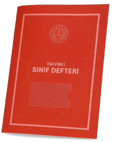 Gülpaş Takvimli Sınıf Defteri Kırmızı Plastik Kapak İlkokul 390