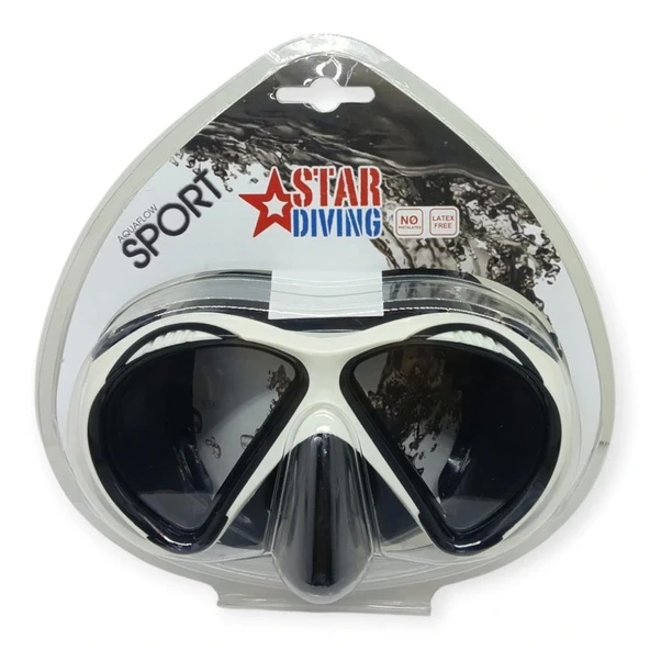 Star Diving Dalış Maskesi Yetişkin - 51701-BEYAZ - 4