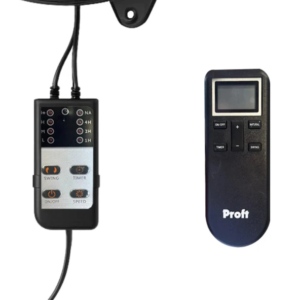 PROFT DUVAR VANTİLATÖR SARKIT KUMANDALI FLW-750HRI - 2