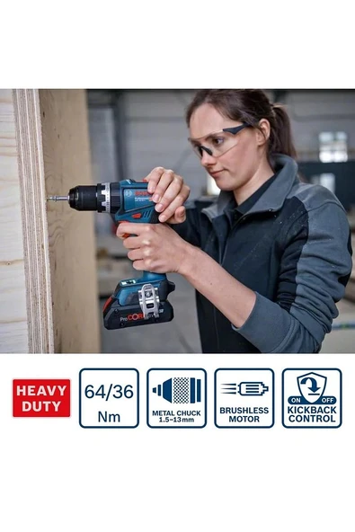 Bosch Gsb 18v-90 C Akülü Darbeli Delme Vidalama - 06019k6106 - 2