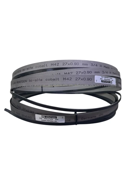 Röntgen 3,66x27x0,9 Bimetal Şerit Testere 6/10 Diş -Almanya'nın İncisi-1. Kalite M-42
