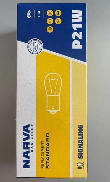 Narva 12v 93 P21w Stop Sinyal Ampulü Tek Duy (10 Adet) 17635 - 1