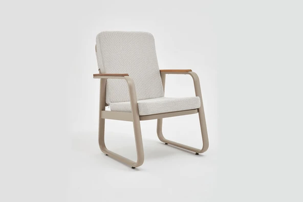 Erinöz Bella Bahçe Balkon Sandalyesi - Kum Rengi ürün görseli 1