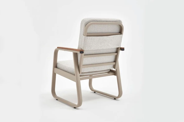 Erinöz Bella Bahçe Balkon Sandalyesi - Kum Rengi - Resim 3