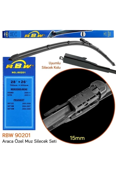 Rbw 90201 Peugeot 307 Hb 2004-2007 Ön Silecek Takımı - 2