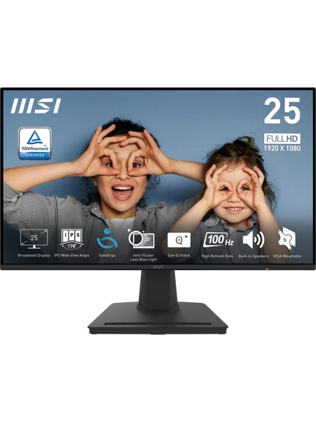 MSI PRO MP252 24.5" 1 ms Full HD IPS 100 Hz Monitör