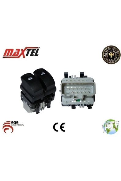 Maxtel Cam Anahtarı Renault Clio Iıı Sol 10 Fıslı Grı -18204943 Uyumlu