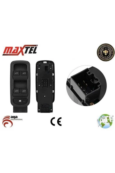 Maxtel Ön Cam Açma Düğmesi Sol : Dörtlü Fiesta 08> -18202051