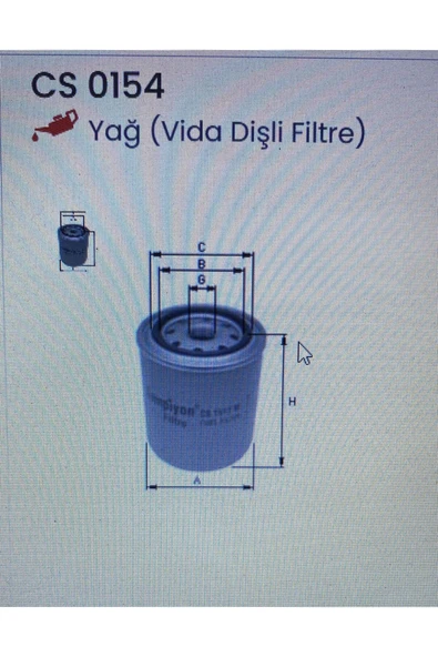 Şampiyon Filtre ŞAMPİYON CS 0154 FİLTRE