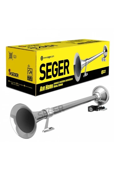 Seger -82mh Marin Havalı Korna 12v, Krom Borulu