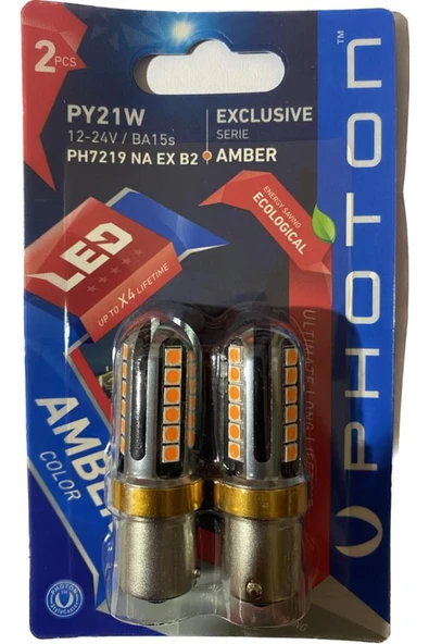 Photon P21W Amber (Turuncu) Uyumlu Exclusive Serisi PH7219 NA EX B2