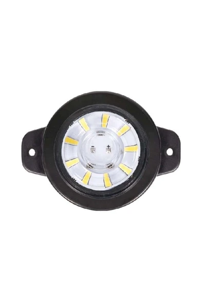 FORMPLAS Yuvarlak Işaret Lamba Lensli Cam 9 Led'li 12v-24v Beyaz - Fr0161-w ürün görseli