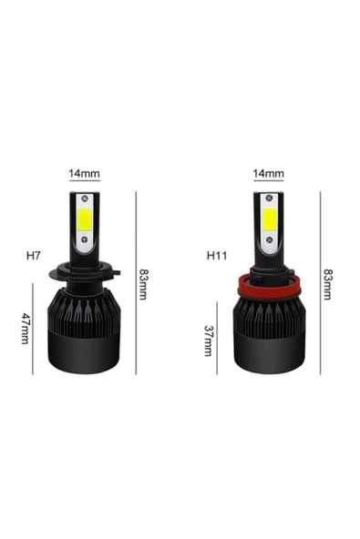 ALIYA 9005 Led Xenon Takımı **şimşek Etkili** - 4