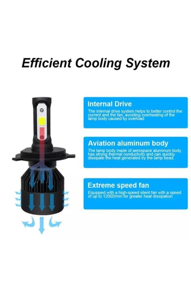ALIYA 9005 Led Xenon Takımı **şimşek Etkili** - 2
