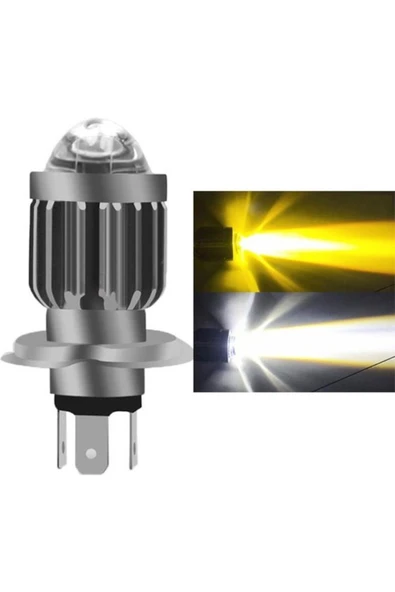 Led Far Ampül Metal Gövde Füme Kasa H-4 Uzun Kısa Vardır Kısa Sarı Uzun Beyaz