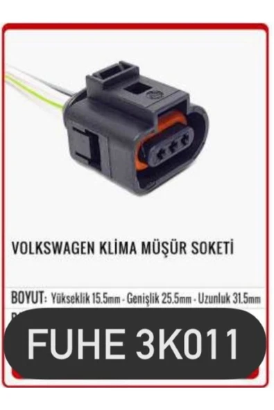 fuhe Fhe 3k011 Volkswagen Klima Müşür Soketi