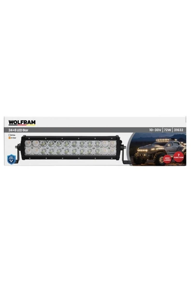WOLFRAM Led Bar Beyaz+Turuncu 7 Fonksiyonlu 32 Cm ürün görseli