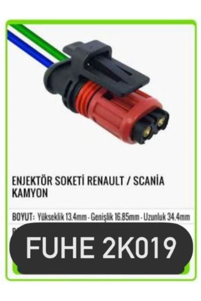 fuhe 2k019 Enjektör Soketi Renault / Scania Kamyon