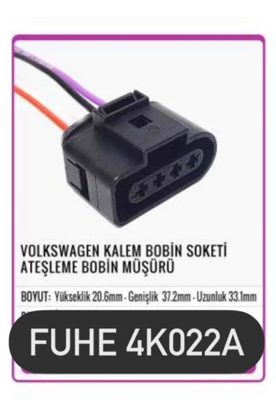 fuhe 4k022a Volkswagen Kalem Bobin Soketi Ateşleme Bobin Müşürü ürün görseli